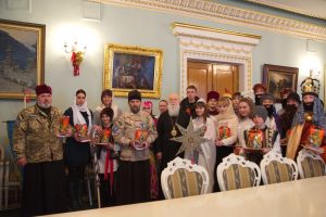 Діти з Донбасу привітали Патріарха з Різдвом Христовим